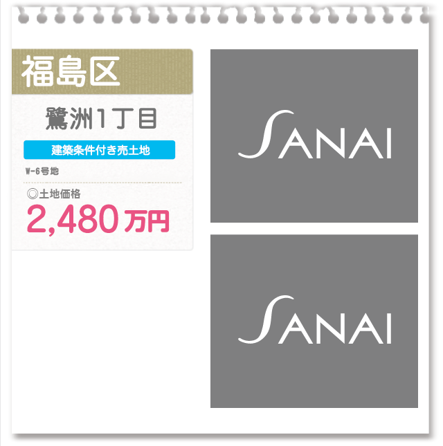 福島区 鷺洲1丁目(U-1号地)